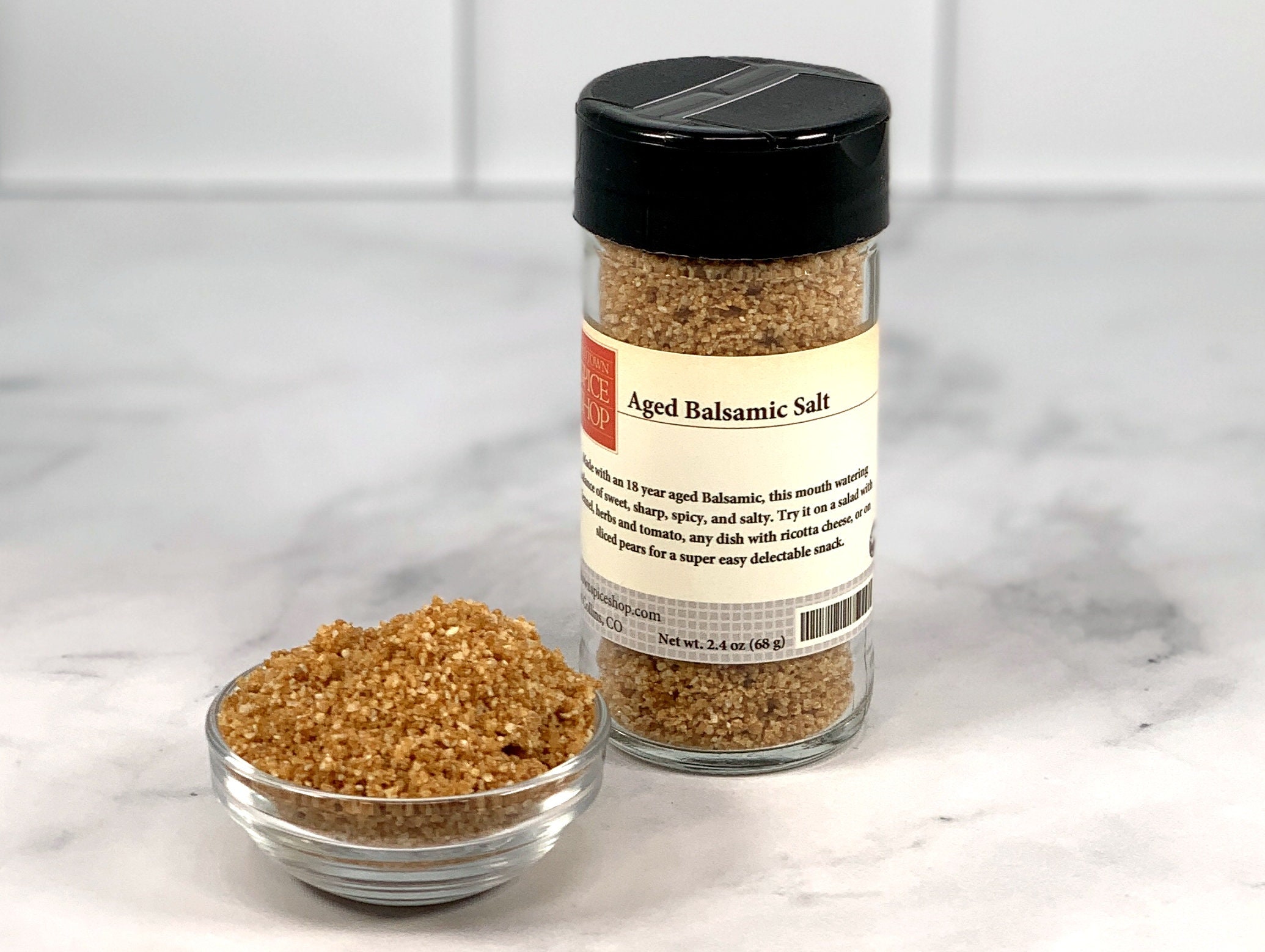 Aged Balsamic Salt Vinegar Salt Grilling Seasoning Gourmet Etsy
