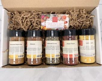 Flavors of the Middle East Gift Box, Gourmet Middle Eastern Spices, Gift for Foodie