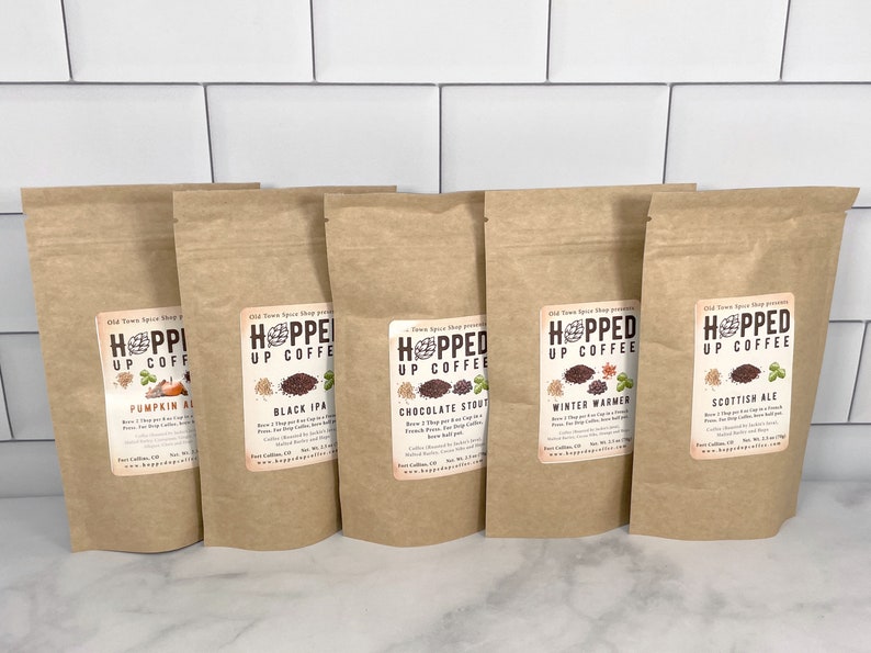 Hopped Up Coffee Sample Pack, Beer Coffee, Specialty Coffee, Beer Lover Gift, Coffee Lover Gift image 5