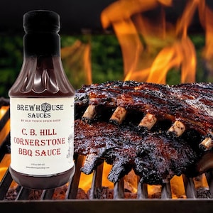 C.B. Hill Cornerstone BBQ Sauce, Gourmet Barbeque Sauce, Hostess Gift, Foodie Gift, Barbecue Sauce