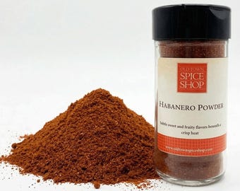 Habanero Powder, Habanero Chiles, Mexican Cooking, Gift for Pepperhead