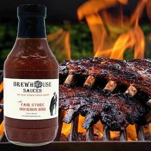 Fair Store Bourbon BBQ, Gourmet Barbeque Sauce, Hostess Gift, Foodie Gift, Barbecue Sauce