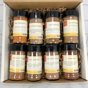 Hot Off the Grill Gift Box, Gourmet Spices, Gift for Dad