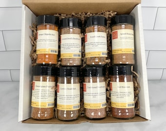 Hot Off the Grill Gift Box, Gourmet Spices, Gift for Dad