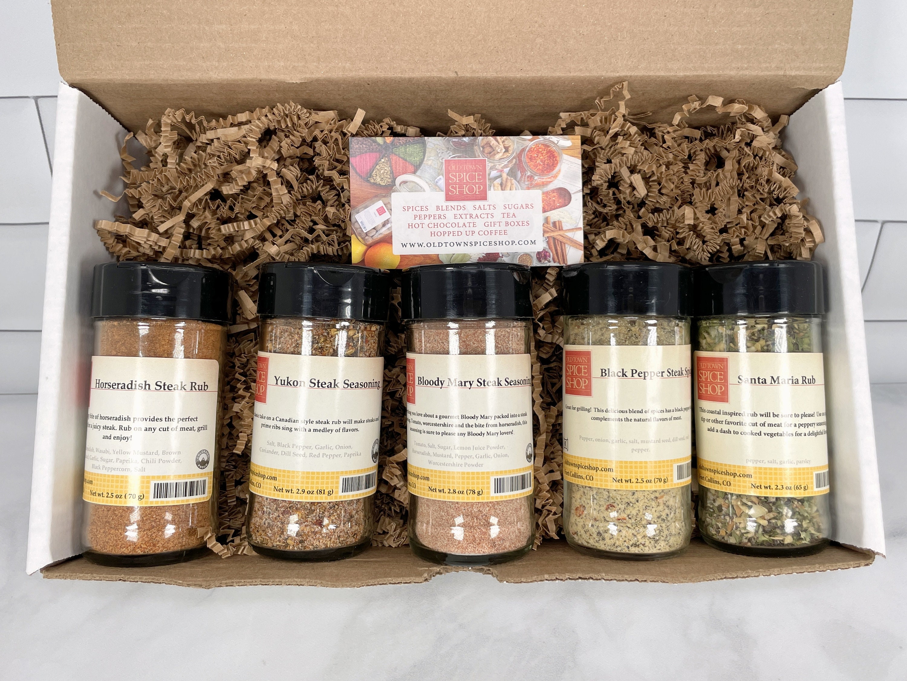 Thoughtfully Gourmet, Steak Seasoning Gift Set, Set of 4 