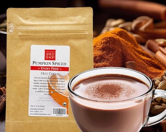 Dairy-Free Pumpkin Spiced Hot Cocoa, Non-Dairy Gourmet Cocoa Mix