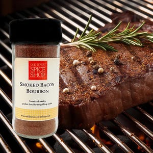 Smoked Bacon Bourbon, Gift for Dad, Grilling Gift, Great on Steak and Pork, BBQ Seasoning, Barbeque Spices, Dry Rub or Marinade