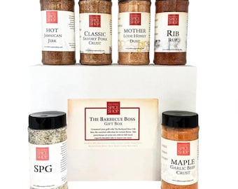 The Barbecue Boss Gift Box, BBQ Spices, Barbeque Seasoning