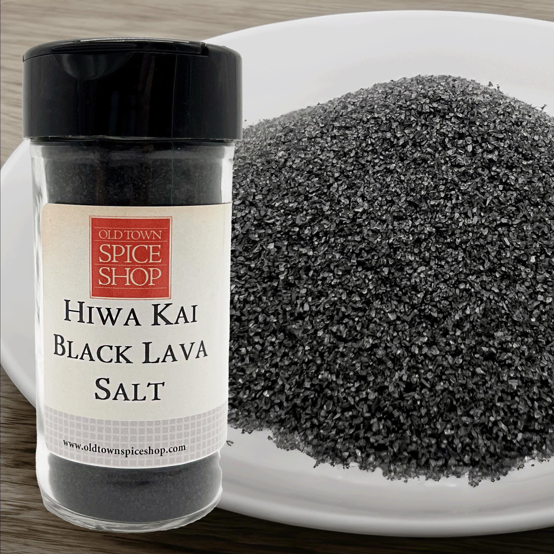 Hiwa Kai Hawaiian Black Salt, Finishing Salt, BBQ Seasoning, Foodie Gift