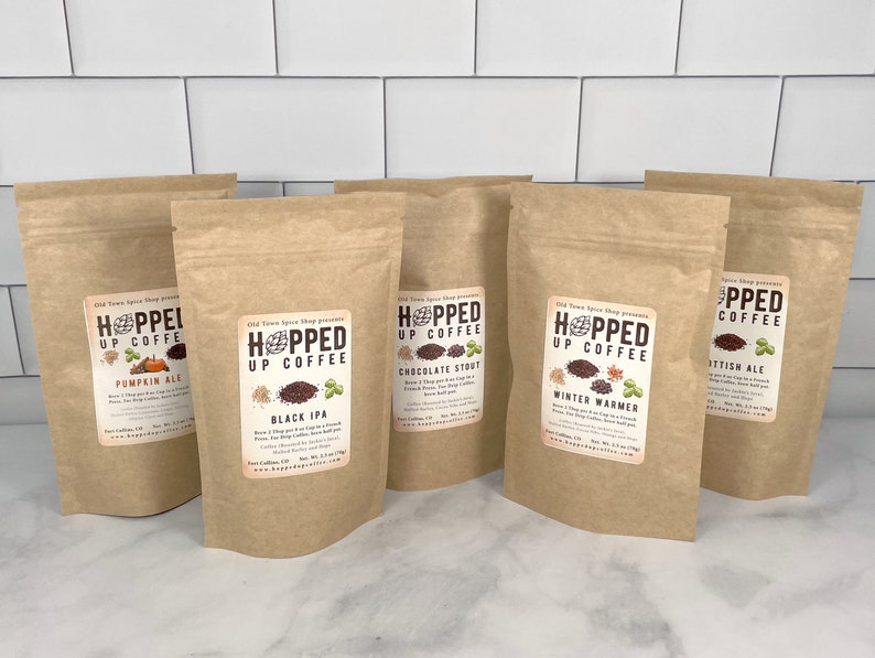 Hopped Up Coffee Sample Pack, Beer Coffee, Specialty Coffee, Beer Lover Gift, Coffee Lover Gift image 2