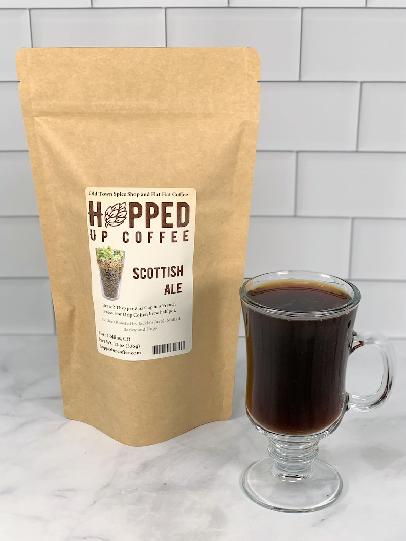 Hopped Up Coffee Scottish Ale, Beer Coffee, Specialty Coffee, Beer Lover Gift, Coffee Lover Gift image 1