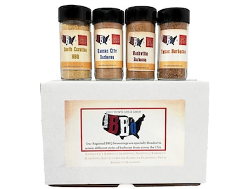 Regional Barbecue Seasonings Gift Box, BBQ Spices, Grilling Barbeque Seasonings