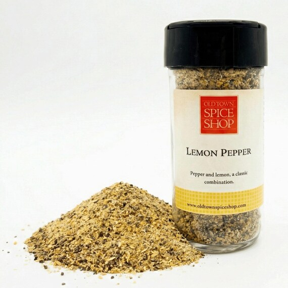 Lemon Pepper Seasoning Blend - Zesty Seafood & Meat Rub, All Purpose Vegetable Seasoning, Gourmet Lemon Herb Spice for Grilling and Roasting