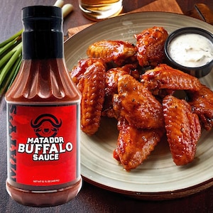 Buffalo Sauce by Matador , Gourmet Buffalo Hot Wing Sauce, Hostess Gift, Foodie Gift, Buffalo Wing Sauce