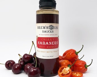 Cherry Habanero Hot Honey, Spicy Honey Sauce