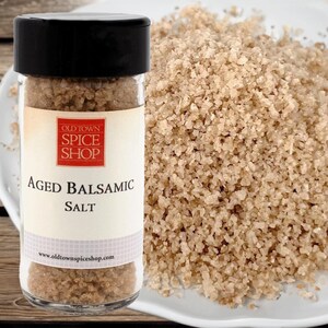 Aged Balsamic Salt, Vinegar Salt, Grilling Seasoning, Gourmet Salt, Finishing Salt