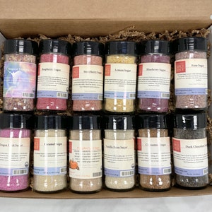 Feelin' a Little Sweet Gift Box, Flavor Infused Sugars, Sugar Gift Box image 1