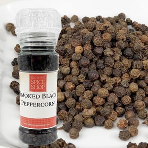 Smoked Black Peppercorn, Whole Gourmet Black Pepper, Gift for Foodie