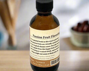 Aromatizante de maracuyá, extractos para helados, galletas y pasteles, y cócteles. Regalo para panaderos.