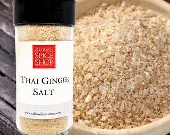 Thai Ginger Infused Sea Salt: Savory Spicy Finishing Salt