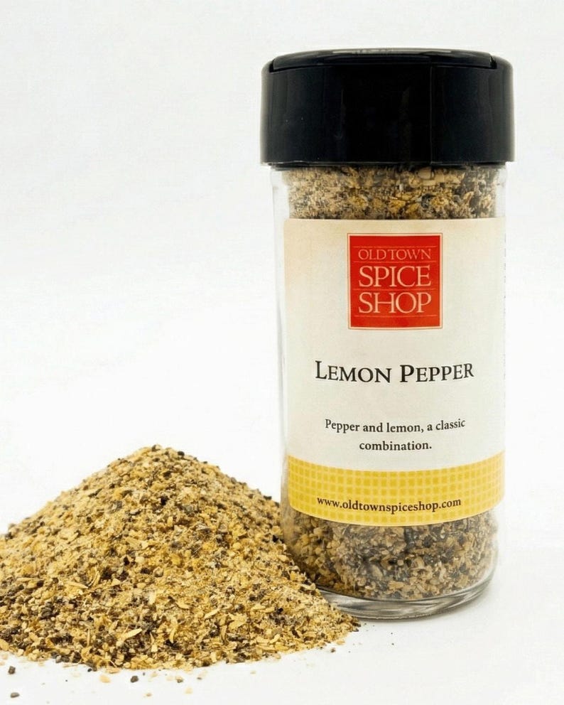 Lemon Pepper Seasoning Blend – Zesty Seafood, Meat, Vegetable Rub image 1