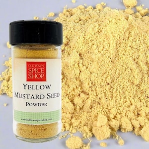 Yellow Mustard Seed Powder, Ground Yellow Mustard, Mustard Powder