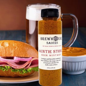 Gourmet Beer Mustard: Auntie Stone's Stout Mustard, Foodie Gift