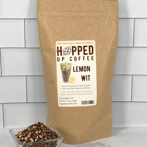 Hopped Up Coffee - Lemon Wit, Beer Coffee, Specialty Coffee, Beer Lover Gift, Coffee Lover Gift, Father's Day Gift