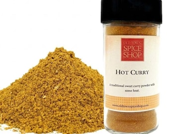 Hot Curry Powder - Authentic Indian Spice Blend - Gourmet Madras Style Curry - Spicy Masala for Cooking - Handcrafted Foodie Gift