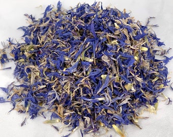 Cornflower Petals, Dried Flowers for Tea and Baked Goods, High Quality Spices