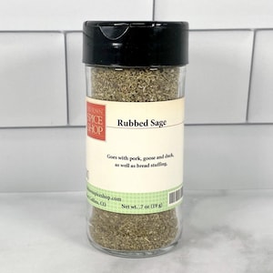Rubbed Sage, Dried Sage Leaves, Spices and Herbs, Cook at Home