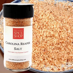 Carolina Reaper Salt, Spicy Salt, Finishing Salt, Flavored Salt, Kosher Salt