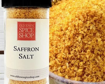 Saffron Finishing Salt, Gourmet Indian Cooking Spice