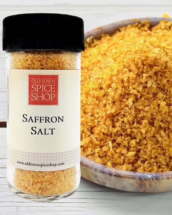 Saffron Finishing Salt, Gourmet Indian Cooking Spice