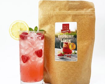 Spritz de frambuesa y limón estilo campestre, mezcla para bebidas gourmet, mezcla para cócteles