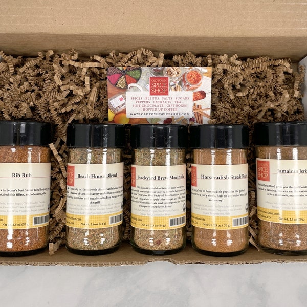 Grill Master Gift Box, Gourmet Spices, Gift for Dad