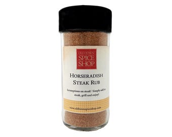 Horseradish Steak Rub, BBQ Seasoning, Dry Rub, Gift for Dad, Spicy Savory Blend