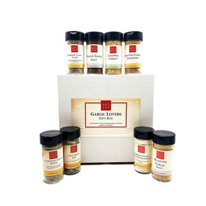 Garlic Lover&#39;s Spice Gift Box: Gourmet Seasoning Set