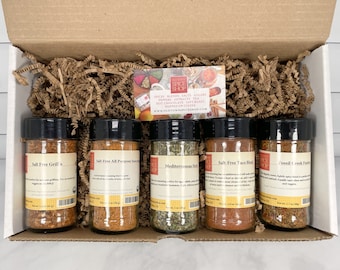 Simply Salt-Free Gift Box, Gourmet Spices, Gift for Mom or Dad