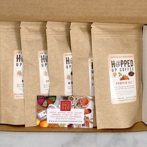 Hopped Up Coffee Sample Pack, Beer Coffee, Specialty Coffee, Beer Lover Gift, Coffee Lover Gift image 4