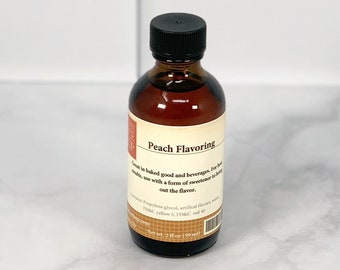 Peach Flavoring, Baking Extract, Gift for Foodie