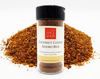 Coconut Coffee Adobo Rub – Tropical BBQ Spice Blend for Pork, Chicken