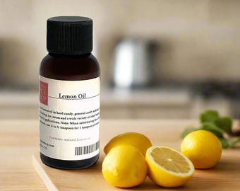 Lemon Oil, Baking Extract, Candy Making, 1 fl oz