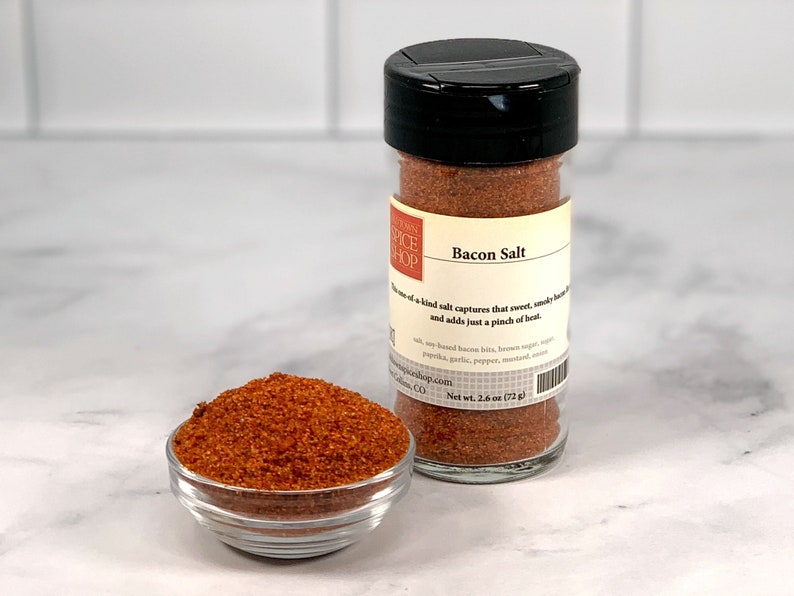 Bacon Salt, Bacon Lovers Gift, Gift for Dad, BBQ Seasoning, Dry Rub, Host Gift, Sweet Smokey Salty, Great Gift image 2