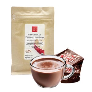 Dark Chocolate Peppermint Hot Cocoa Mix: Gourmet Holiday Drink