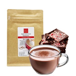 Dairy-Free Dark Chocolate Peppermint Hot Cocoa Mix: Gourmet Holiday Treat