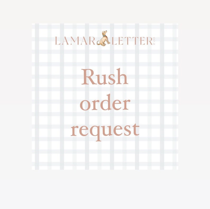 Rush My Order Request - Etsy