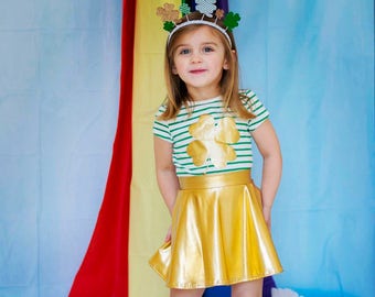 Dreaming Kids Gold Metallic Skirt