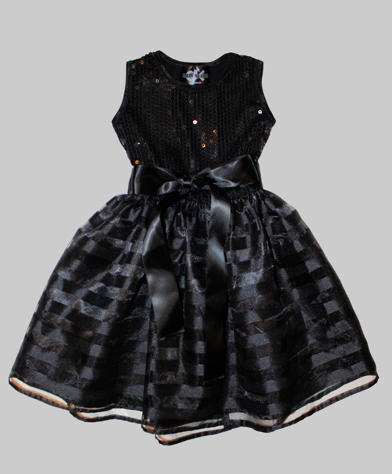 Dreaming Kids Black Sequin Dress image 4