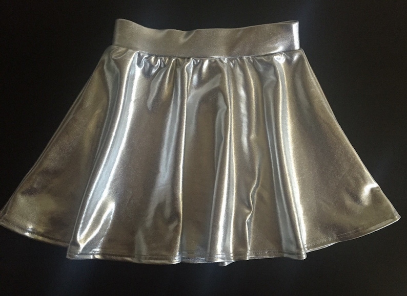 Dreaming Kids Silver Metallic Skirt image 2